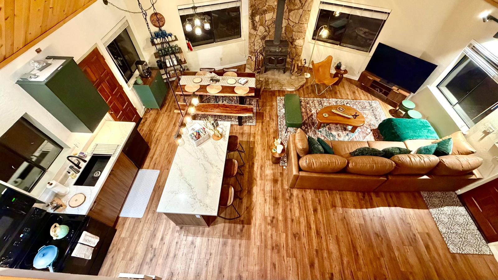 Aerial View of Living Space